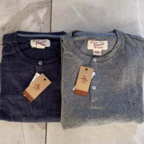 Penguin Set Of Henley Shirts Mens Sz: XL - Picture 1 of 4